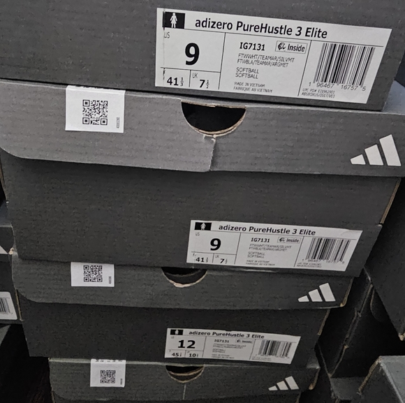 Adidas adizero PureHustle 3 Elite "Ftwr SOFTBALL SHOES WOMEN'S - Picture 9 of 14